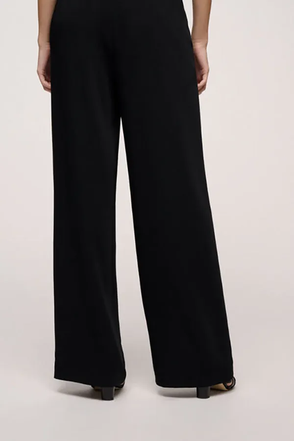 Luisa Spagnoli ANGELICA C BLACK DRAWSTRING TROUSERS