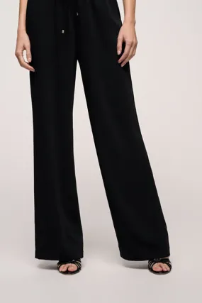 Luisa Spagnoli ANGELICA C BLACK DRAWSTRING TROUSERS