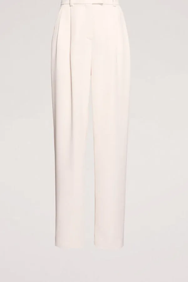 Luisa Spagnoli ATLETICA CREAM FLOWING TROUSERS