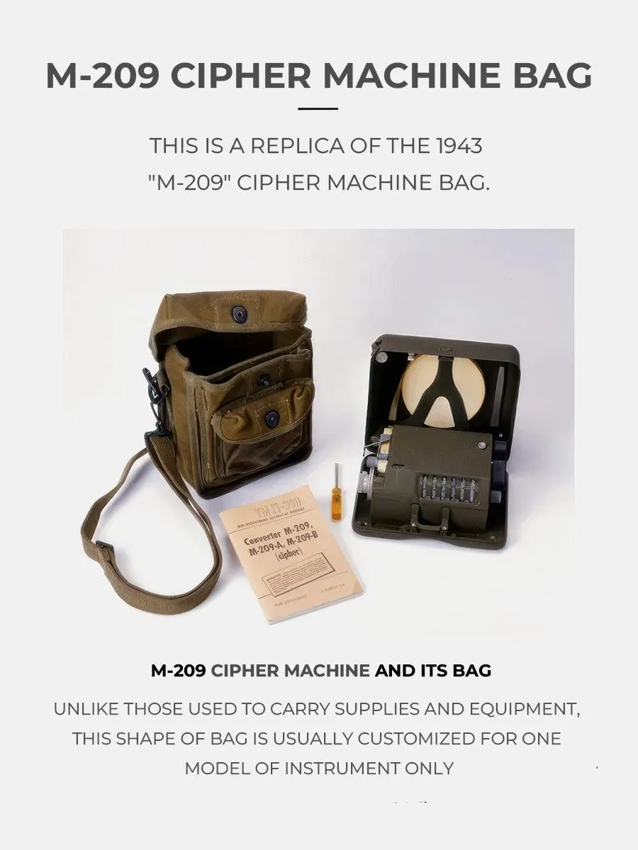 M-209 Cipher Machine Bag