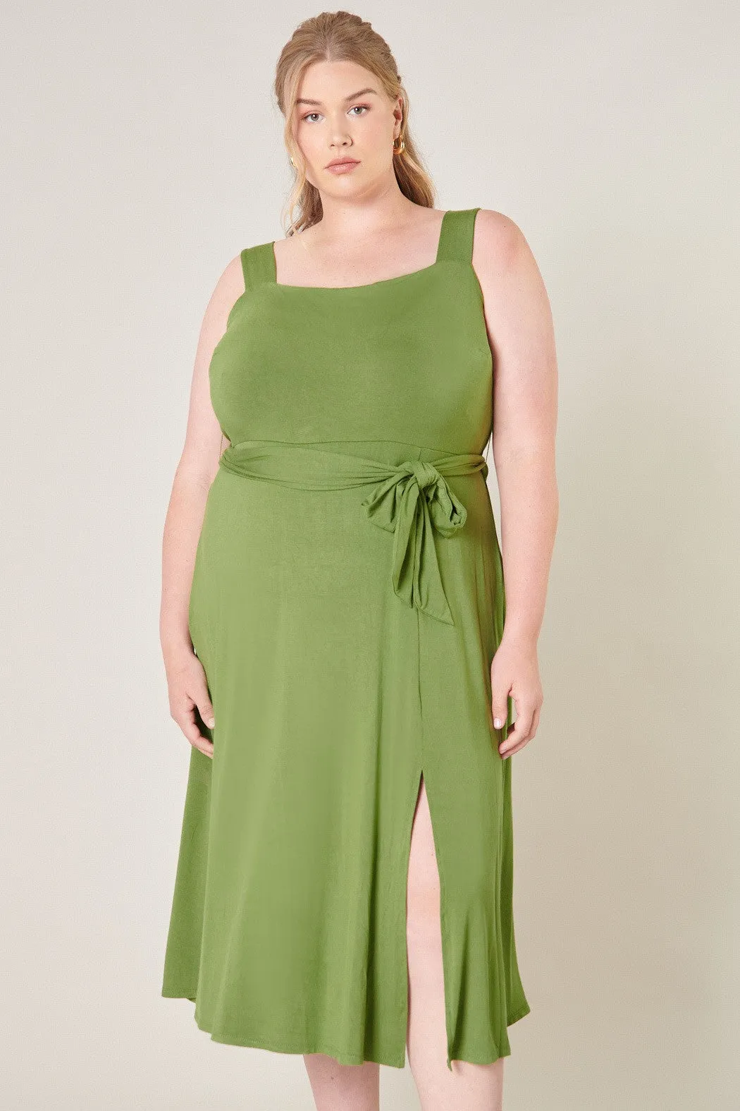 Mariana Midi Sleeveless Jersey Knit Dress Curve