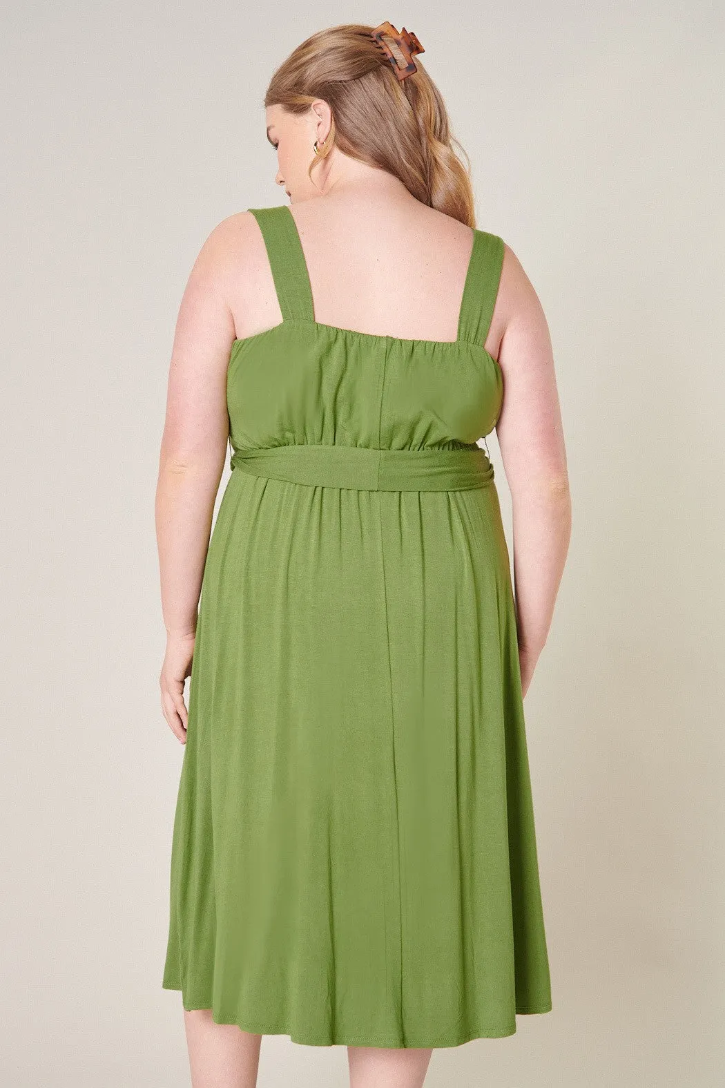 Mariana Midi Sleeveless Jersey Knit Dress Curve