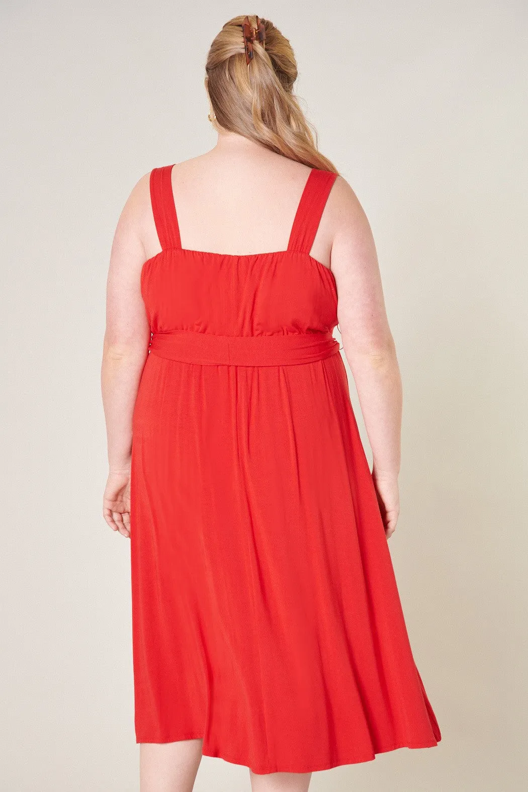 Mariana Midi Sleeveless Jersey Knit Dress Curve