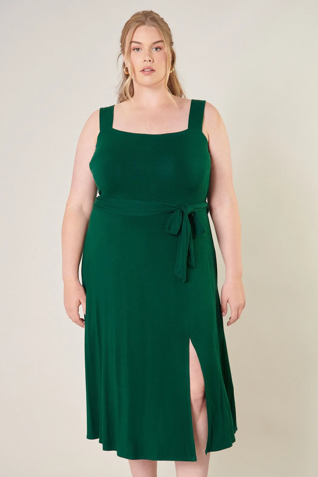 Mariana Midi Sleeveless Jersey Knit Dress Curve