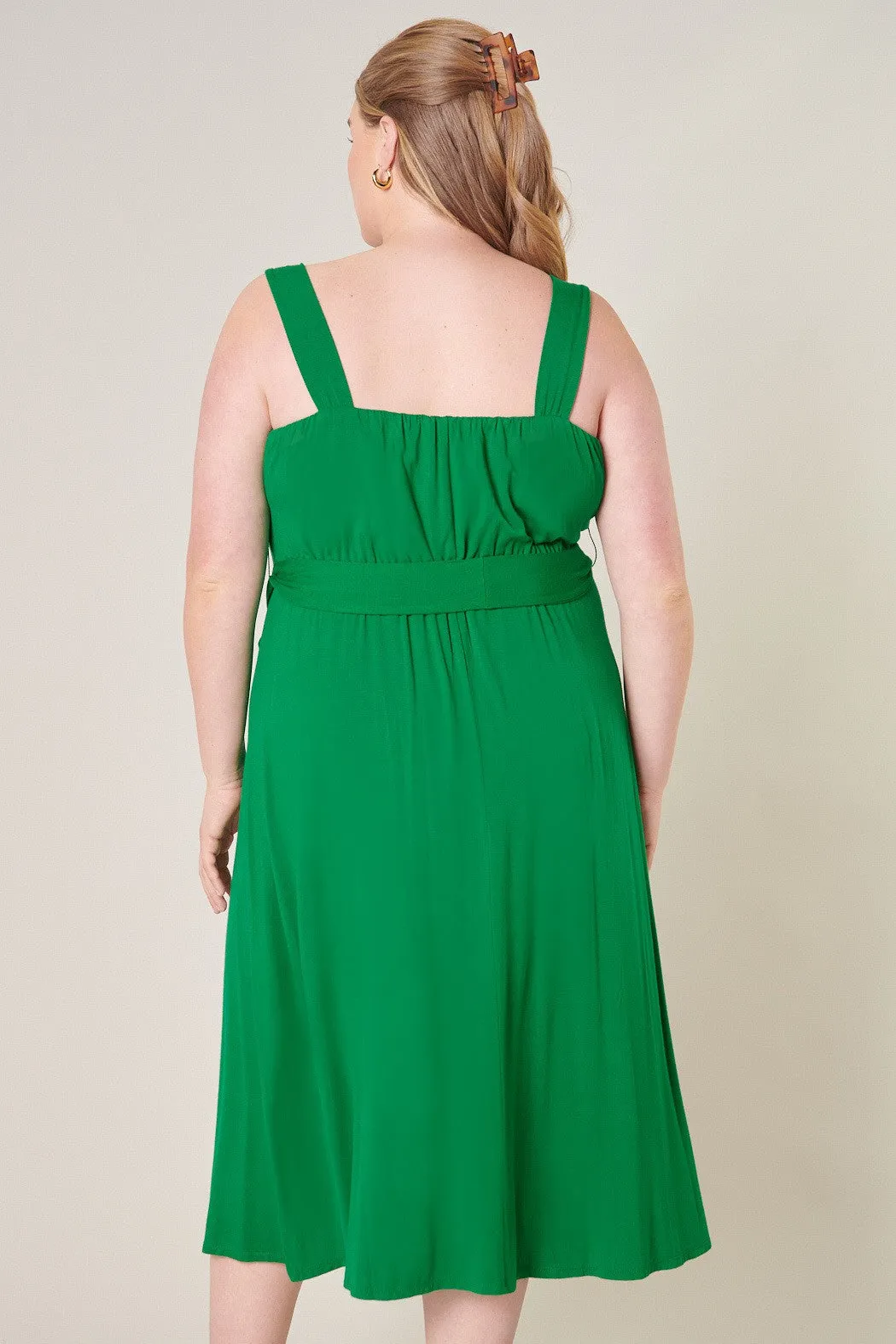 Mariana Midi Sleeveless Jersey Knit Dress Curve