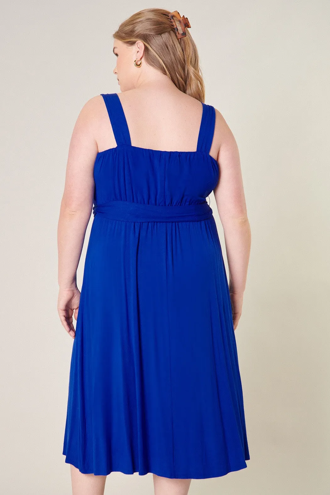 Mariana Midi Sleeveless Jersey Knit Dress Curve