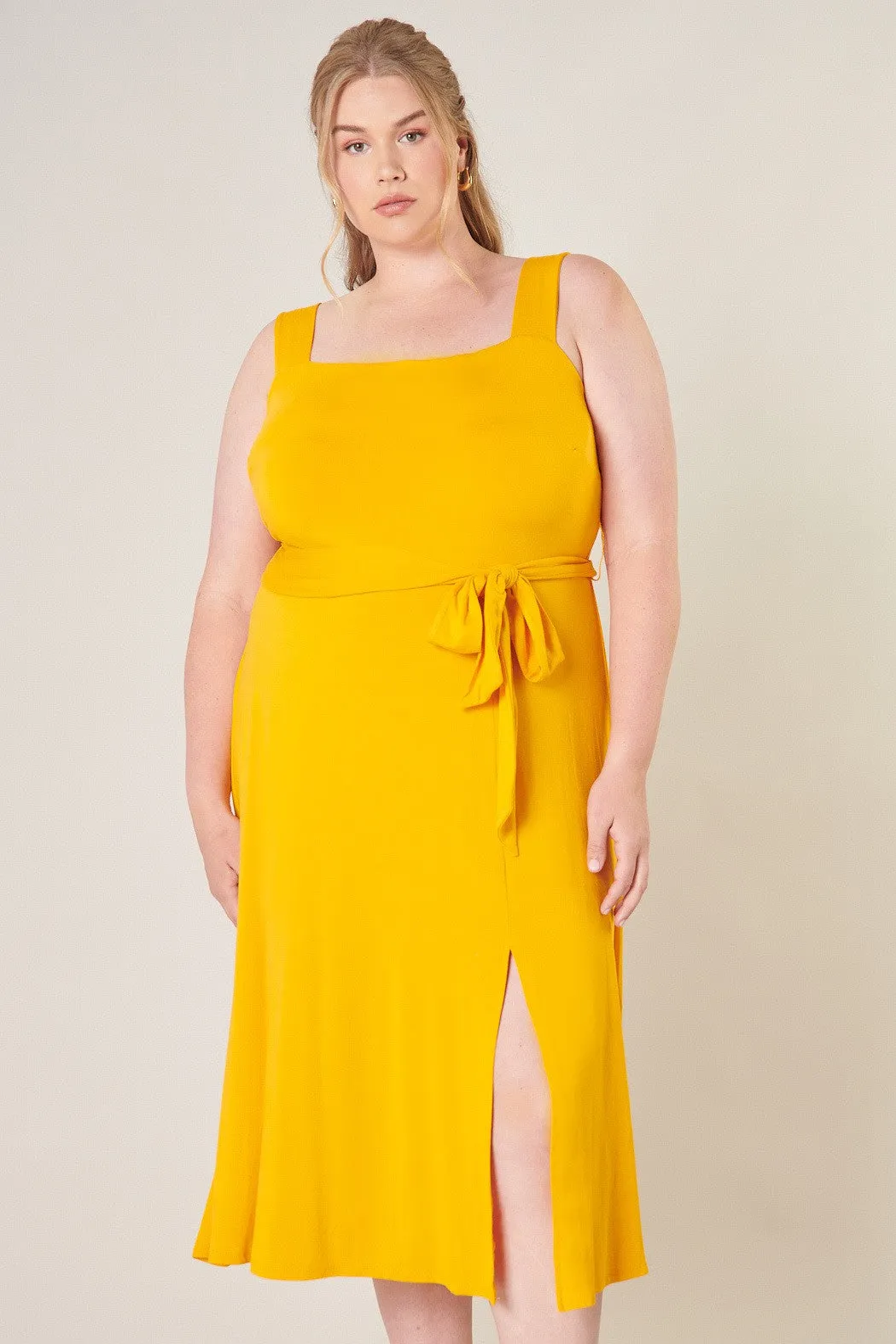 Mariana Midi Sleeveless Jersey Knit Dress Curve