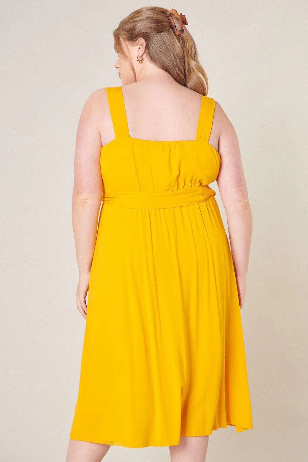 Mariana Midi Sleeveless Jersey Knit Dress Curve