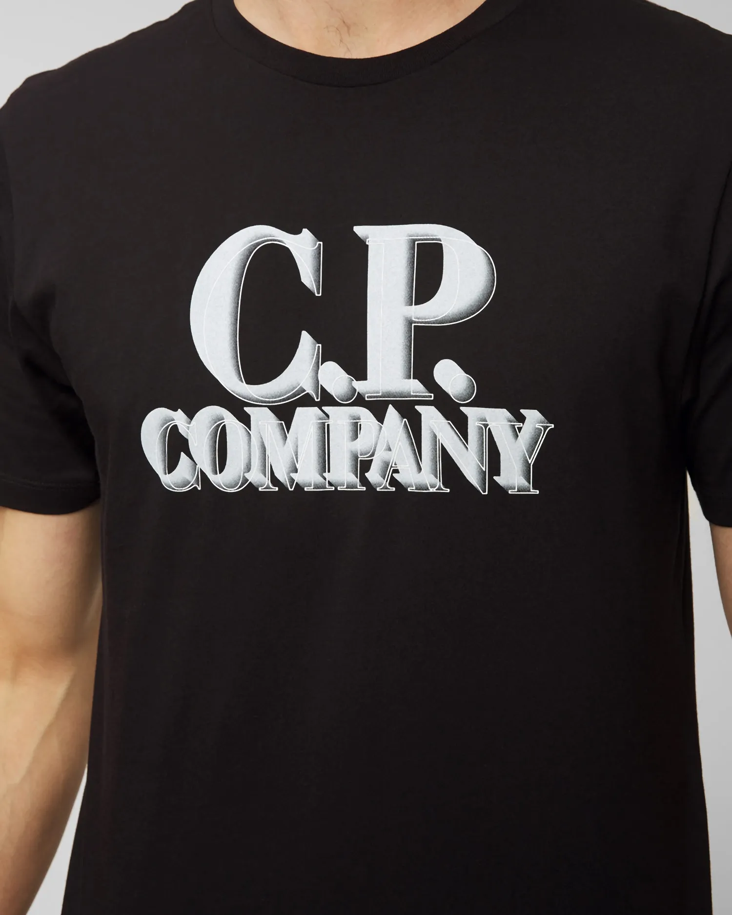 Men's black t-shirt C.P. Company 15cmts238a005100w-999