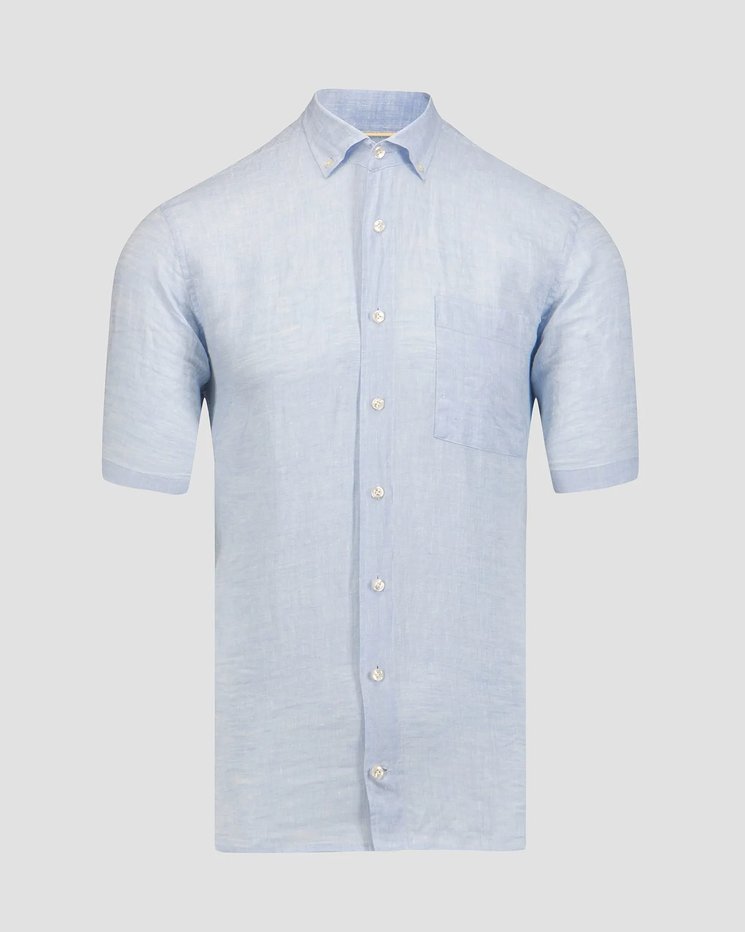 Men’s blue linen shirt BOGNER Lykos-4 58892973-331