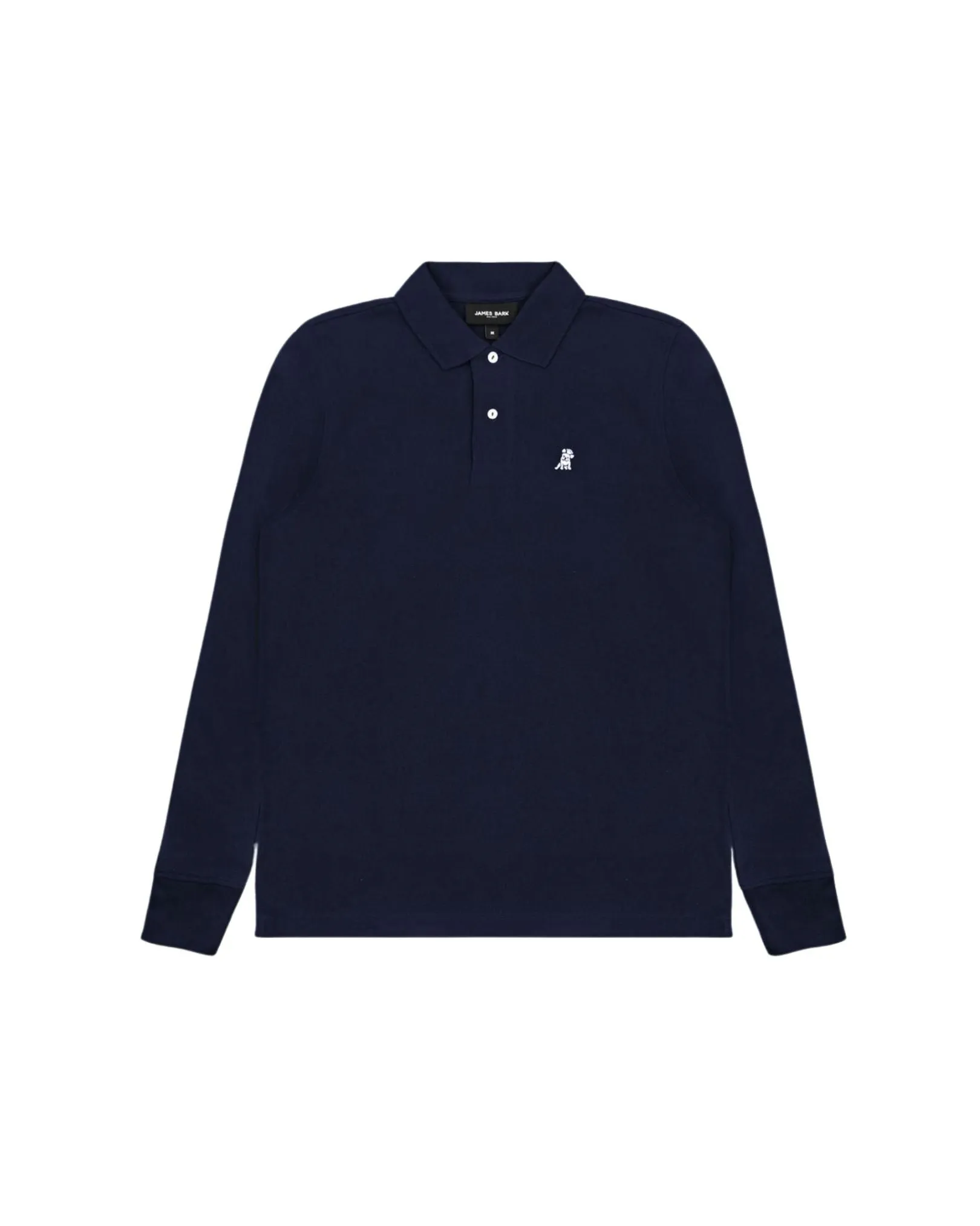 Men's Long Sleeve Polo Shirt - Dress Blue A50