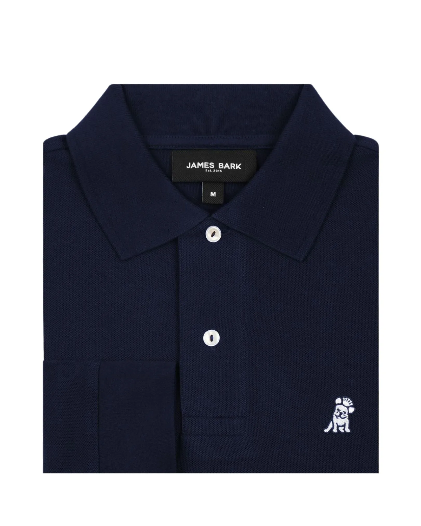 Men's Long Sleeve Polo Shirt - Dress Blue A50