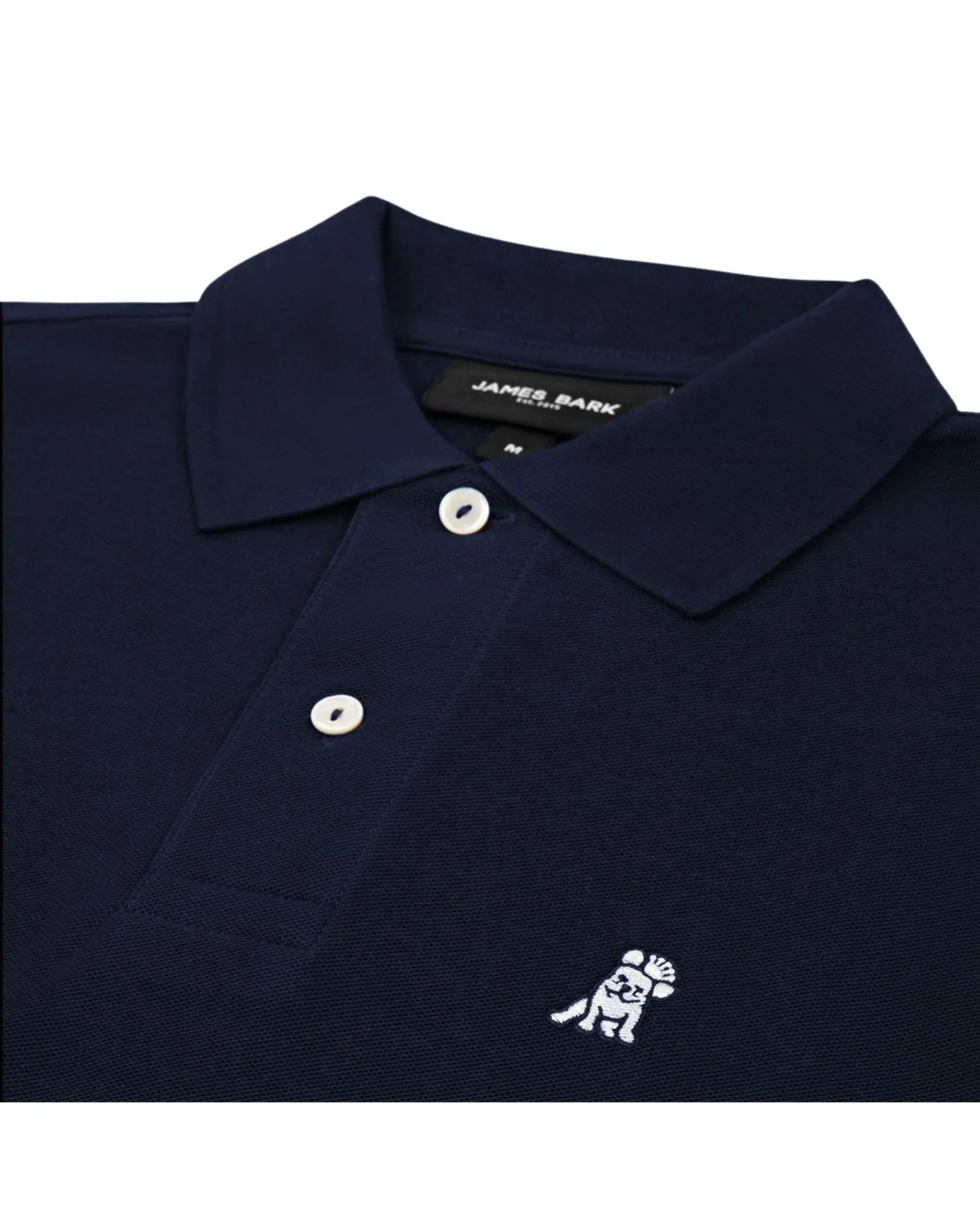 Men's Long Sleeve Polo Shirt - Dress Blue A50