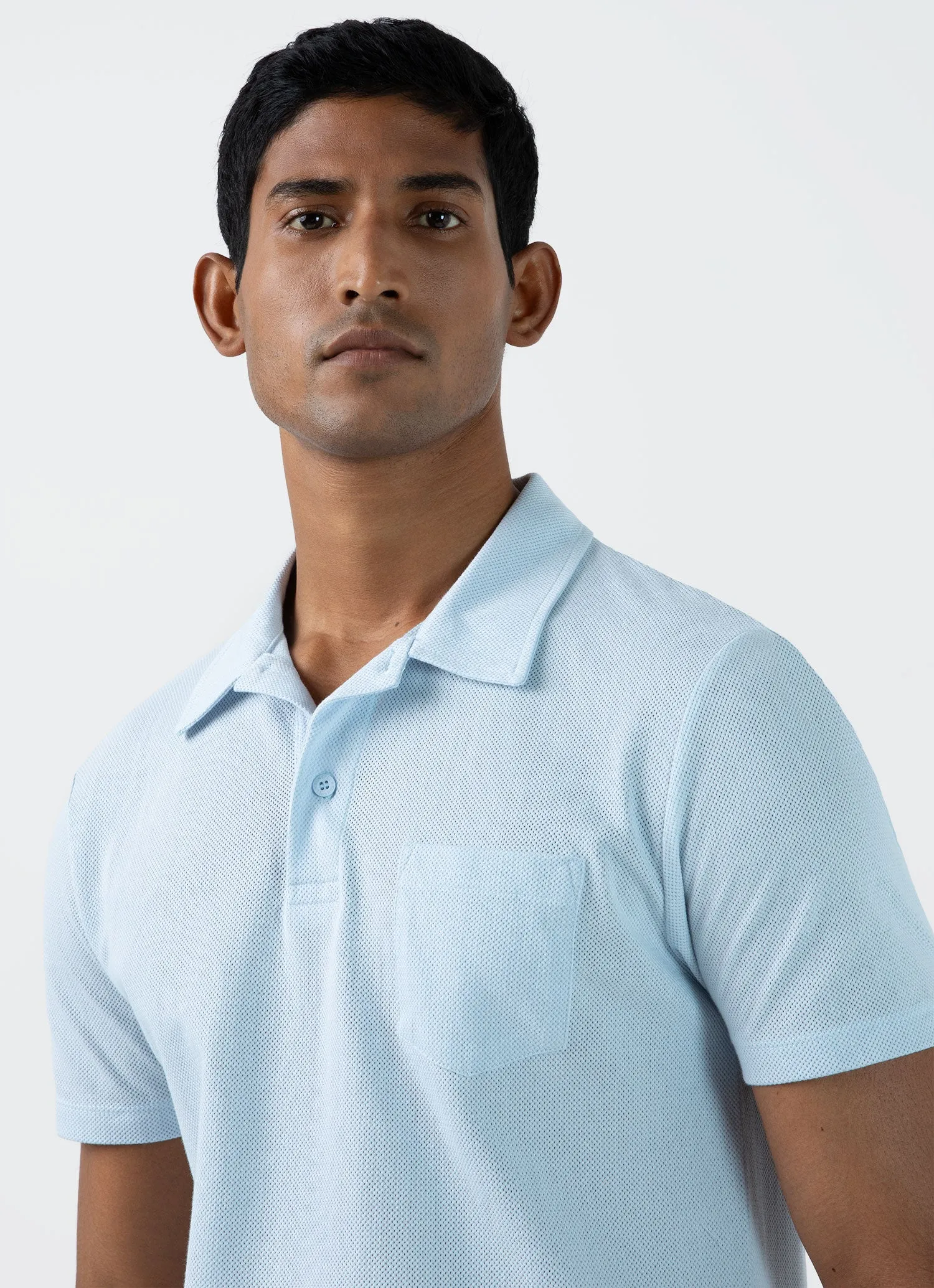 Light Blue Men's Riviera Polo Shirt