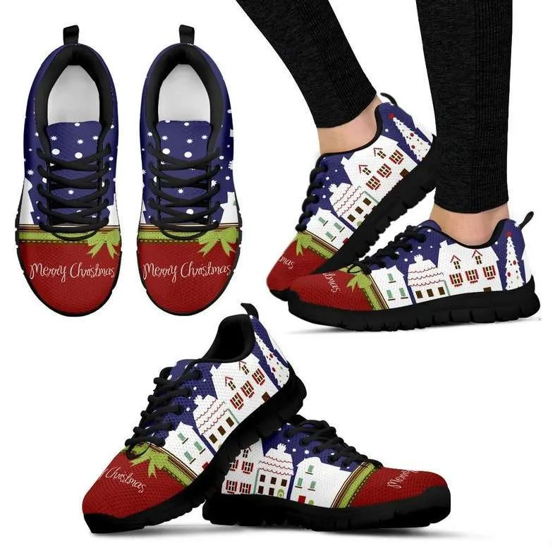 Merry Christmas Graphic Printing Fitness Sneakers