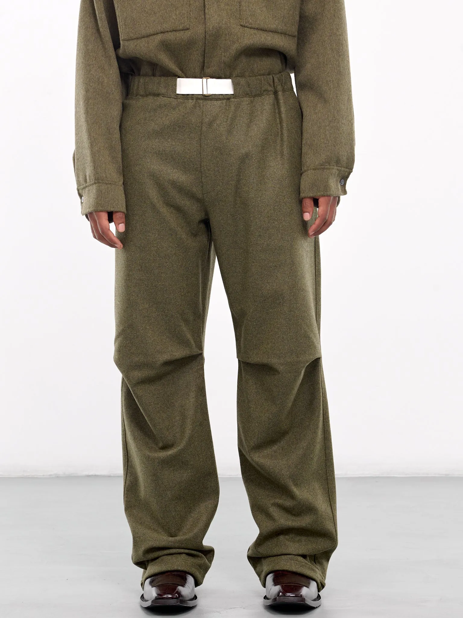 Military Trousers (MTR09-FAW02-GREEN-MELANGE)