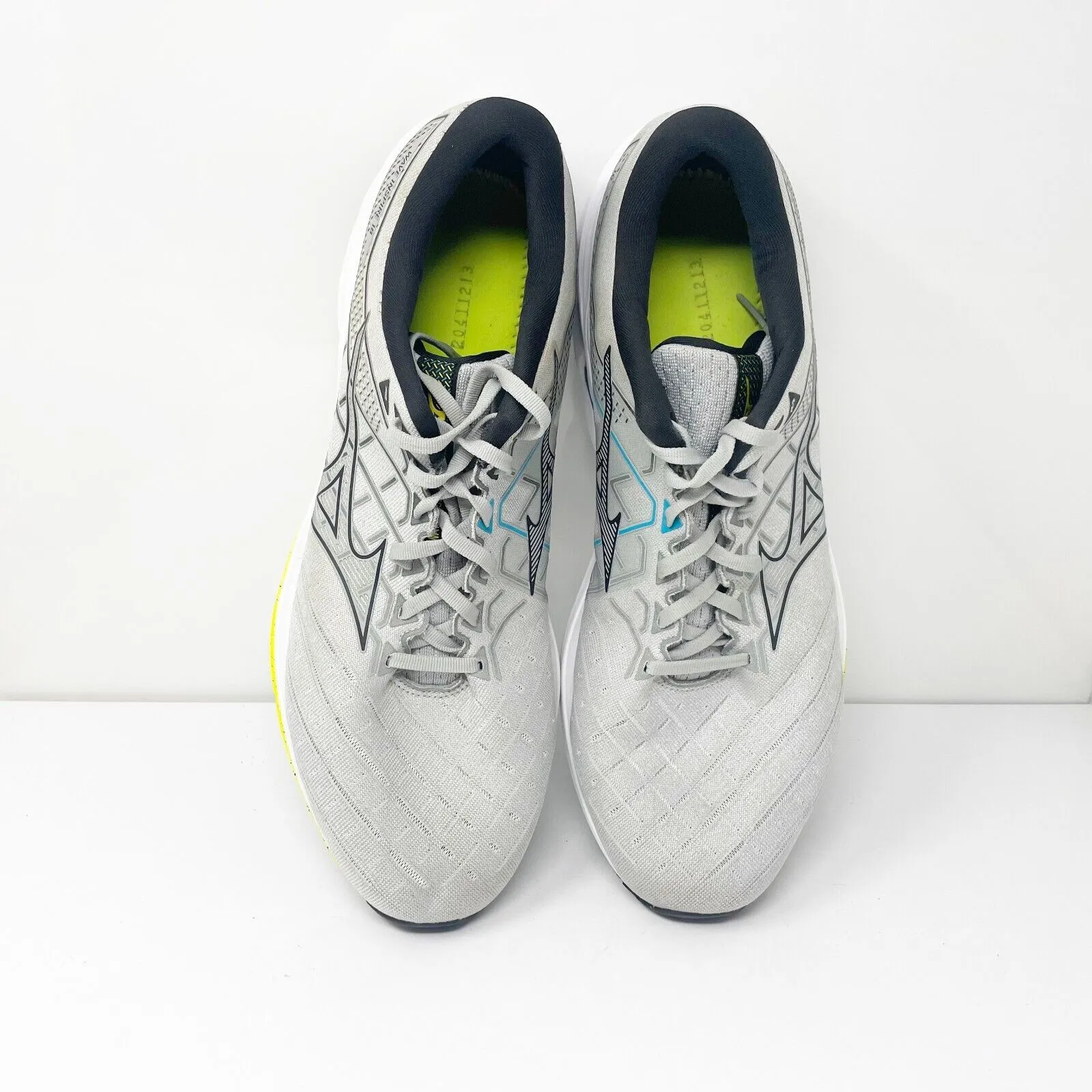 Mizuno Mens Inspire 18 J1GC224409 Gray Running Shoes Sneakers Size 12.5