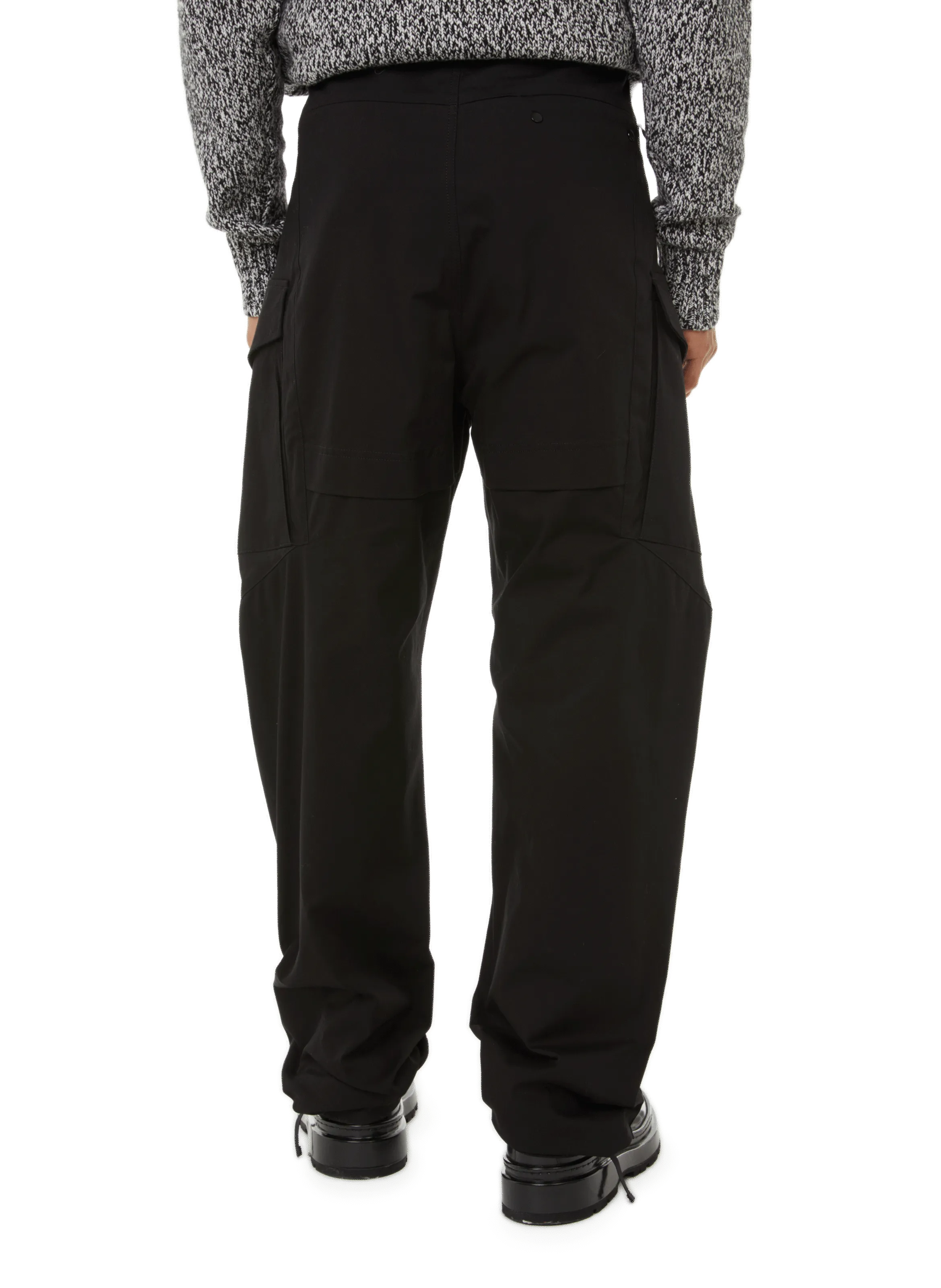 MONCLER Black Cotton Trousers