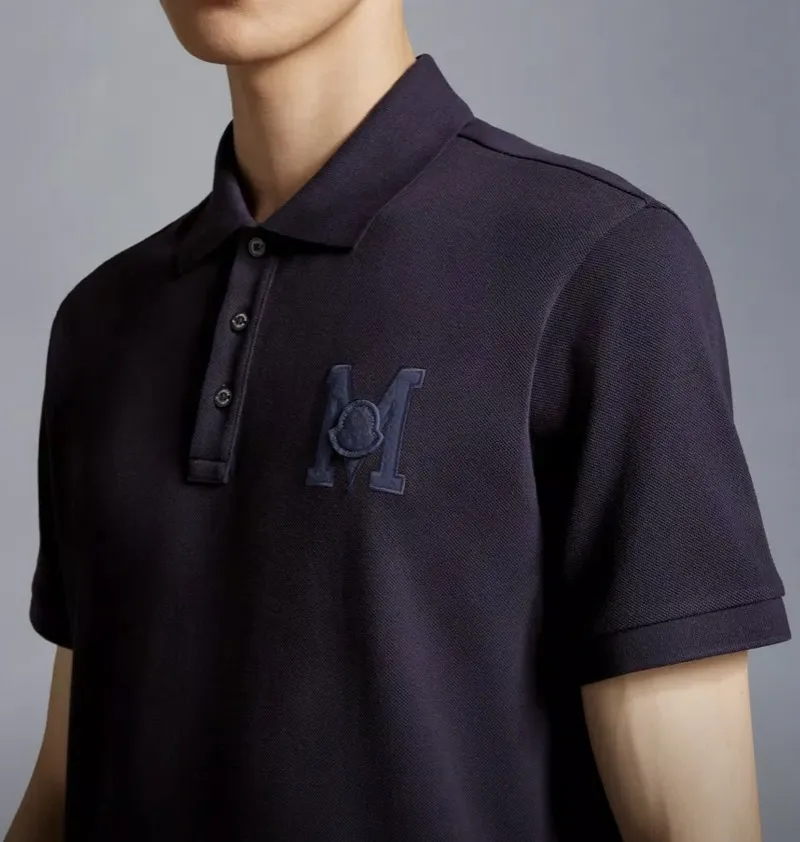 Moncler Polo Shirt with Embroidered Monogram