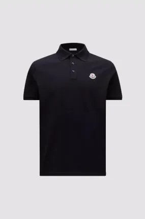 MONCLER Polo Shirt with Logo Patch