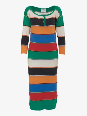 Moschino Multicolor Knit Long Dress: Colorful Knitted Maxi Dress