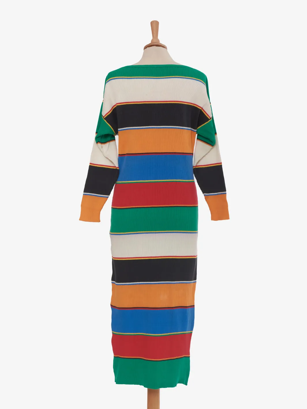 Moschino Multicolor Knit Long Dress: Colorful Knitted Maxi Dress