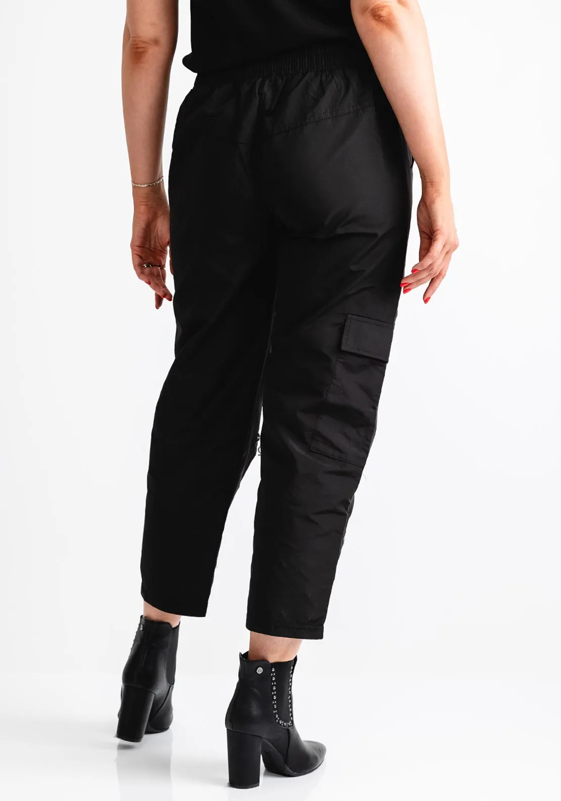 My Soul Cargo Style Trousers, Black