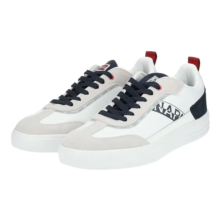 Men's Napapijri NP0AHKS BARK 08 CAN White Sneakers