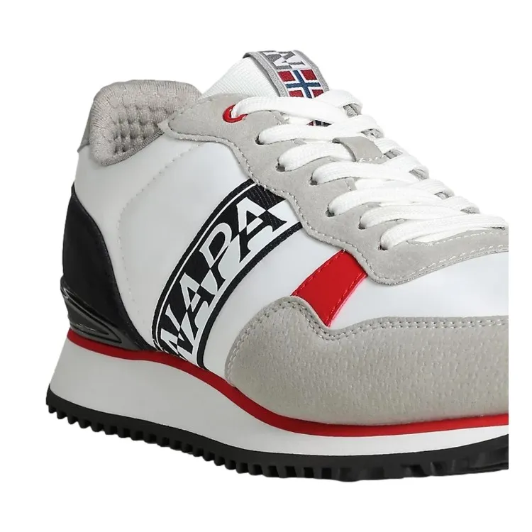 Napapijri S4COSMOS01 NP0A4HL501E1 White Navy Red Men's Sneakers