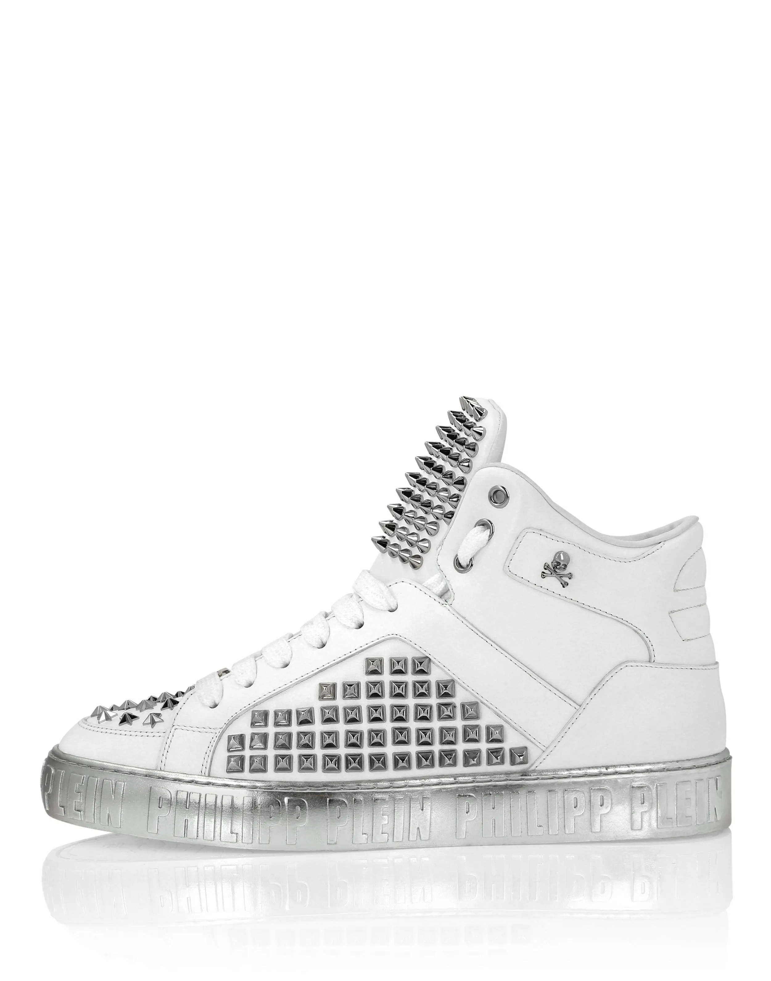 Nappa Leather Mid-Top Sneakers Studs