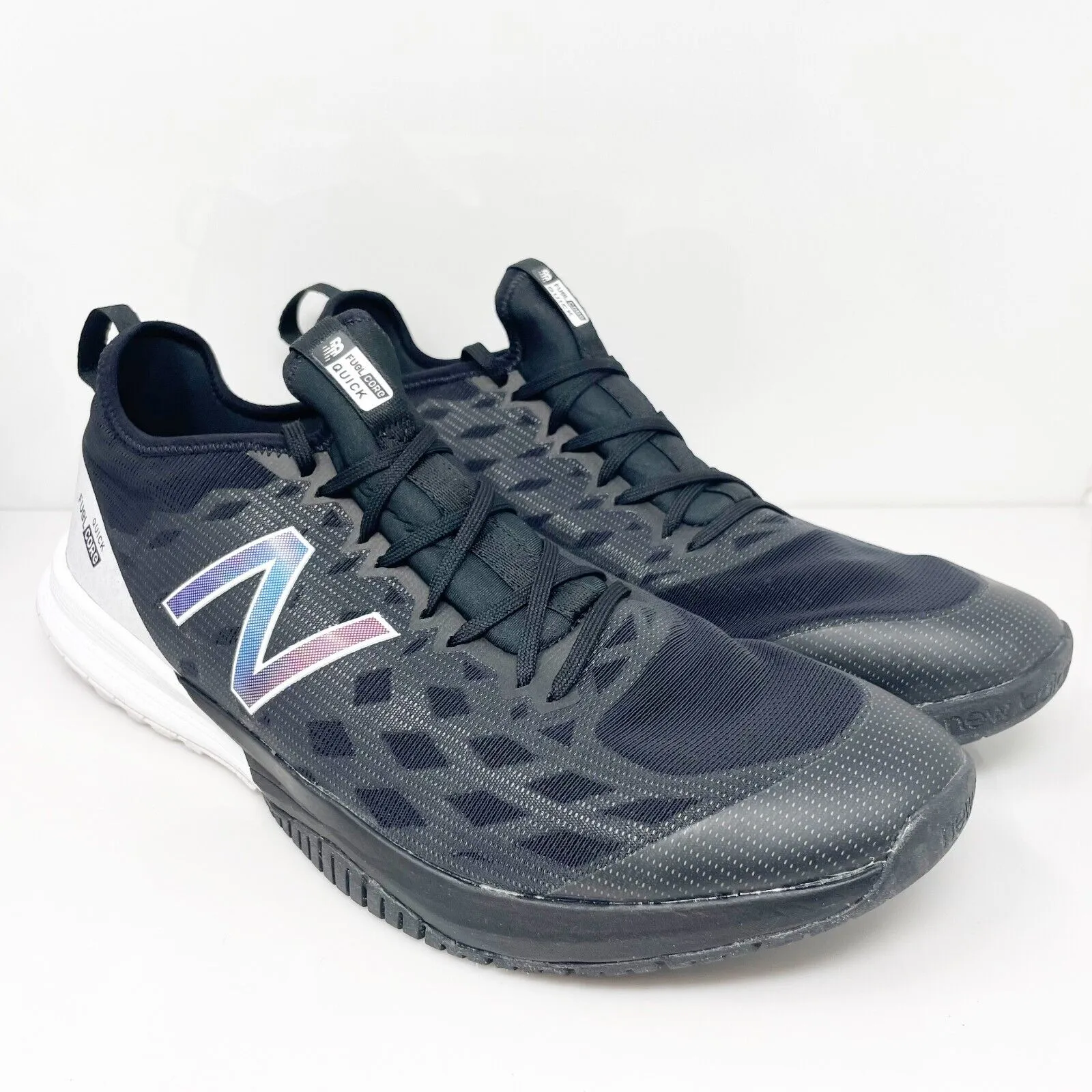 New Balance Mens FuelCore Quick V3 MXQIKAB3 Black Running Shoes Sneakers Sz 15 D