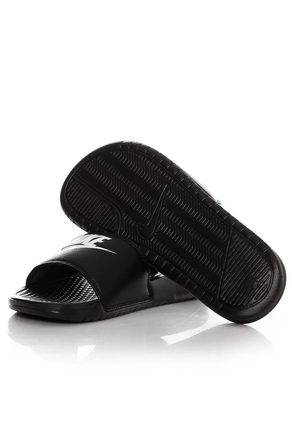 Nike - Benassi Just Do It. Black/White - Slides