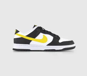 Nike Dunk Low Black Yellow White Sneakers