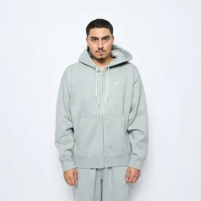 Nike Life - Solo Swoosh Full Zip Hood (Dark Grey Heather/White)