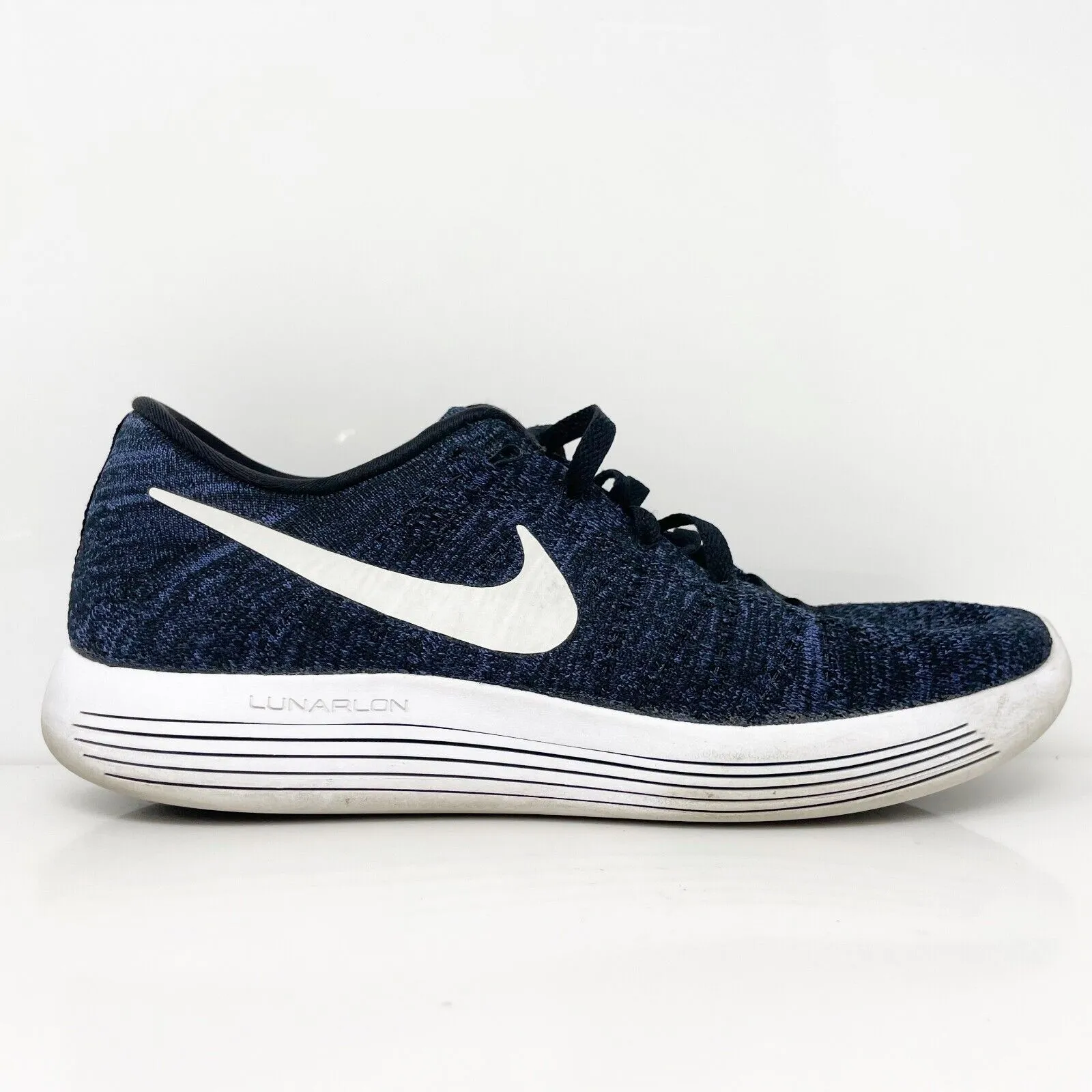 Nike Womens LunarEpic Low Flyknit 843765-005 Blue Running Shoes Sneakers Size 11