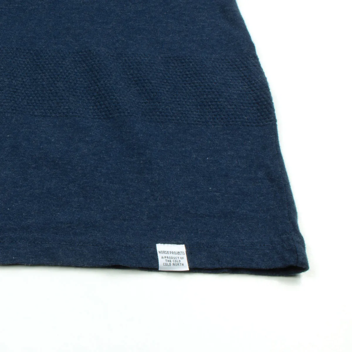 Norse Projects Navy Mélangé Niels Bubble T-shirt