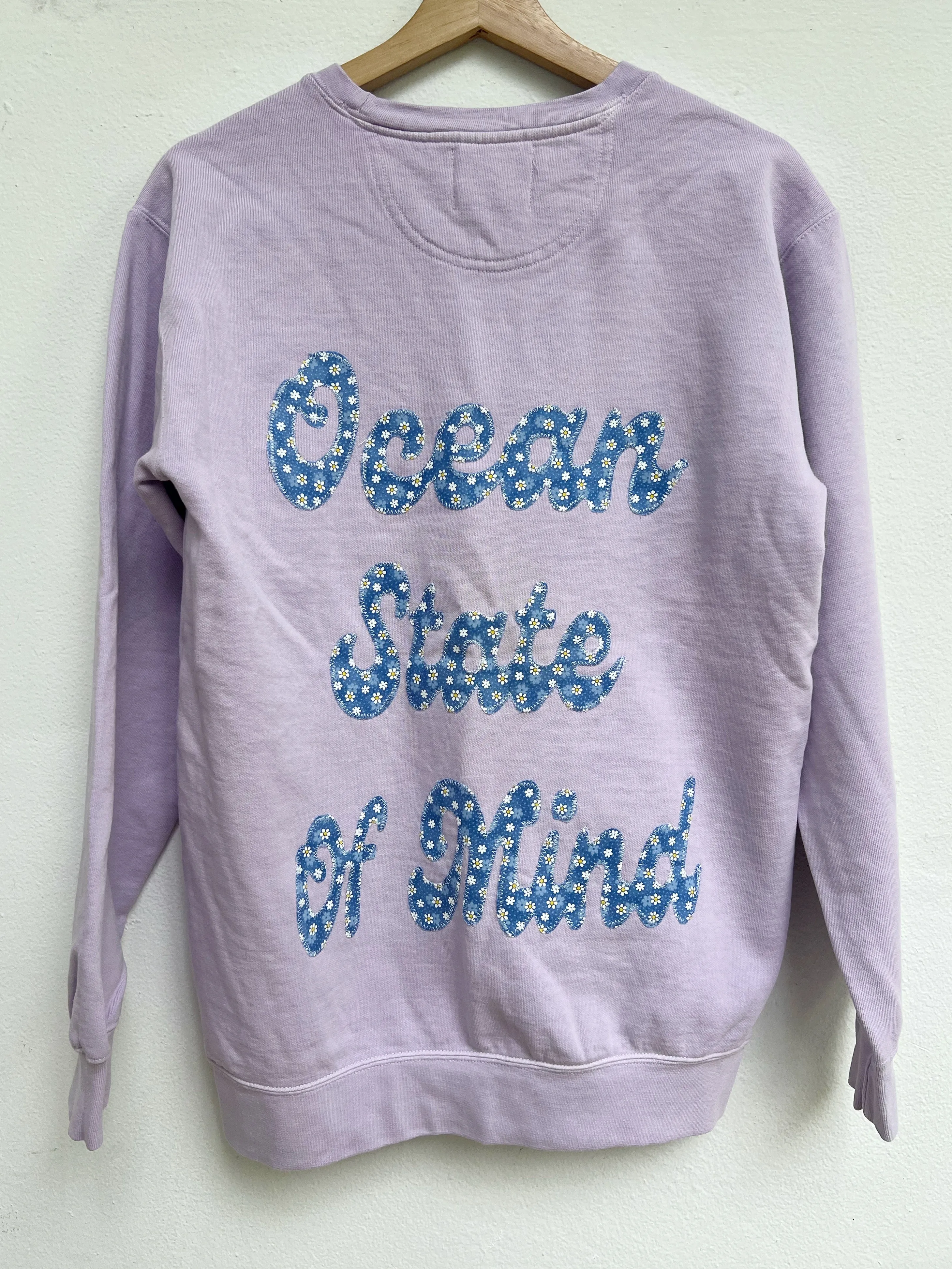 Ocean State of Mind Embellished Sweatshirt Lavender