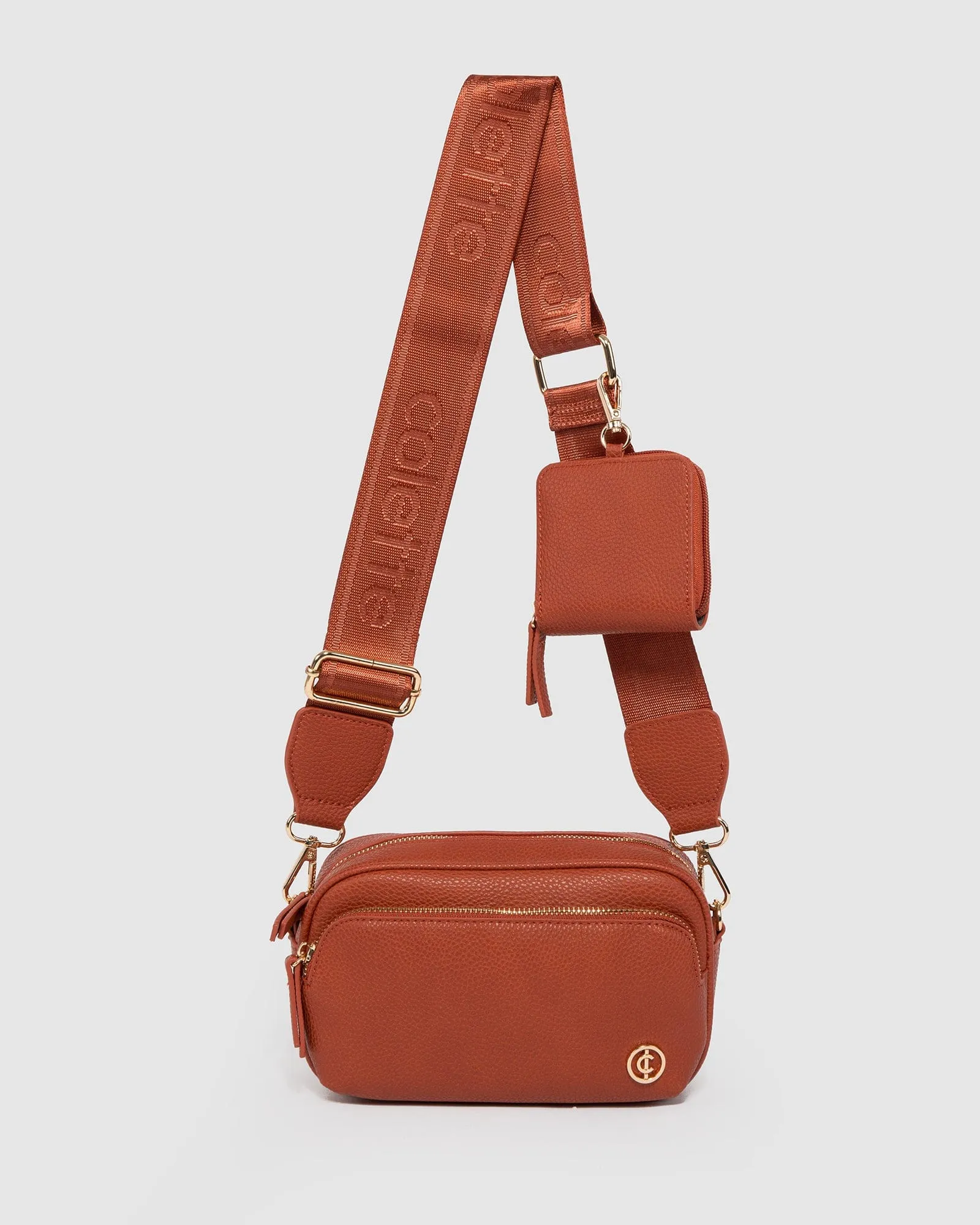 Orange And Gold Amalia Crossbody Bag