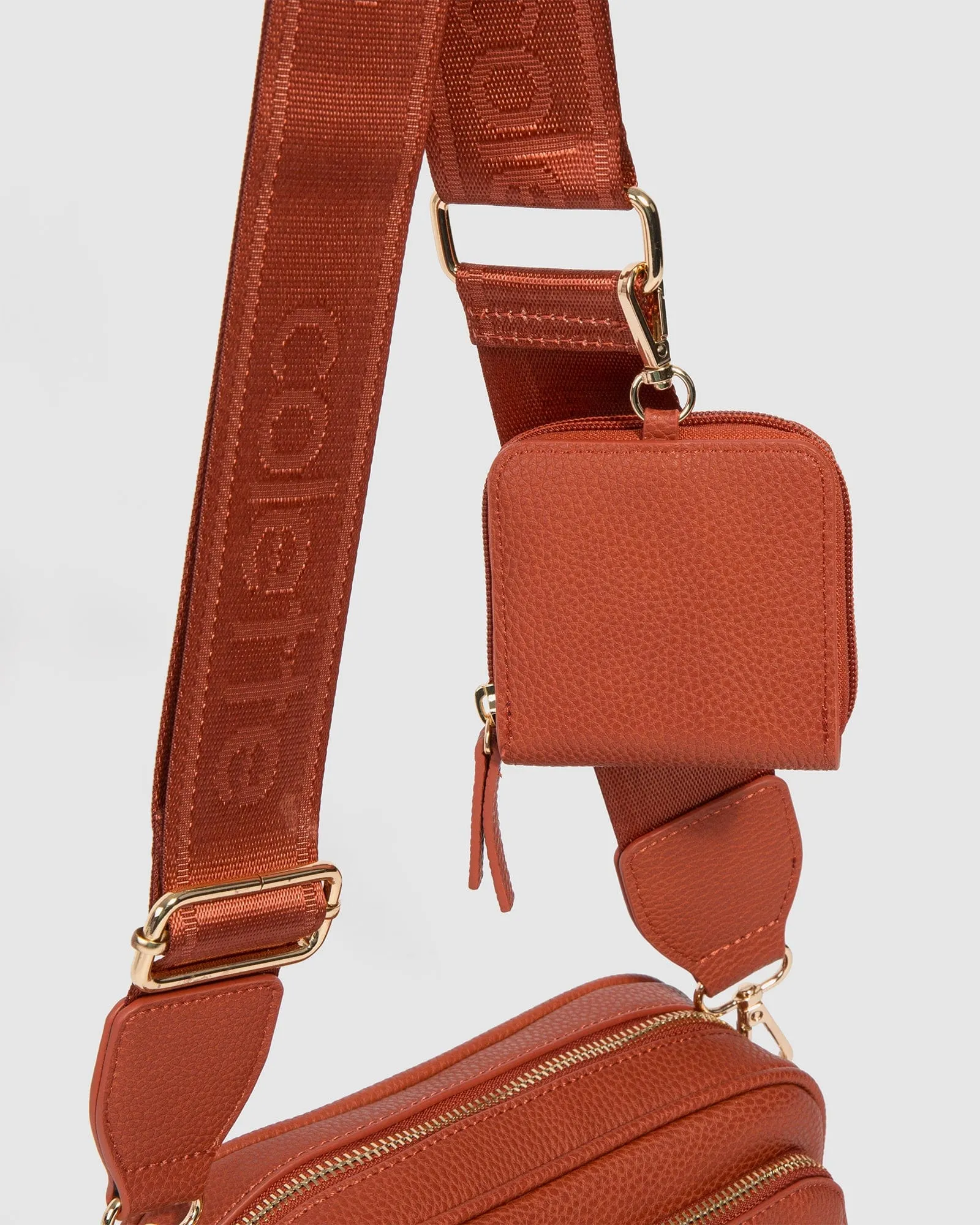 Orange And Gold Amalia Crossbody Bag