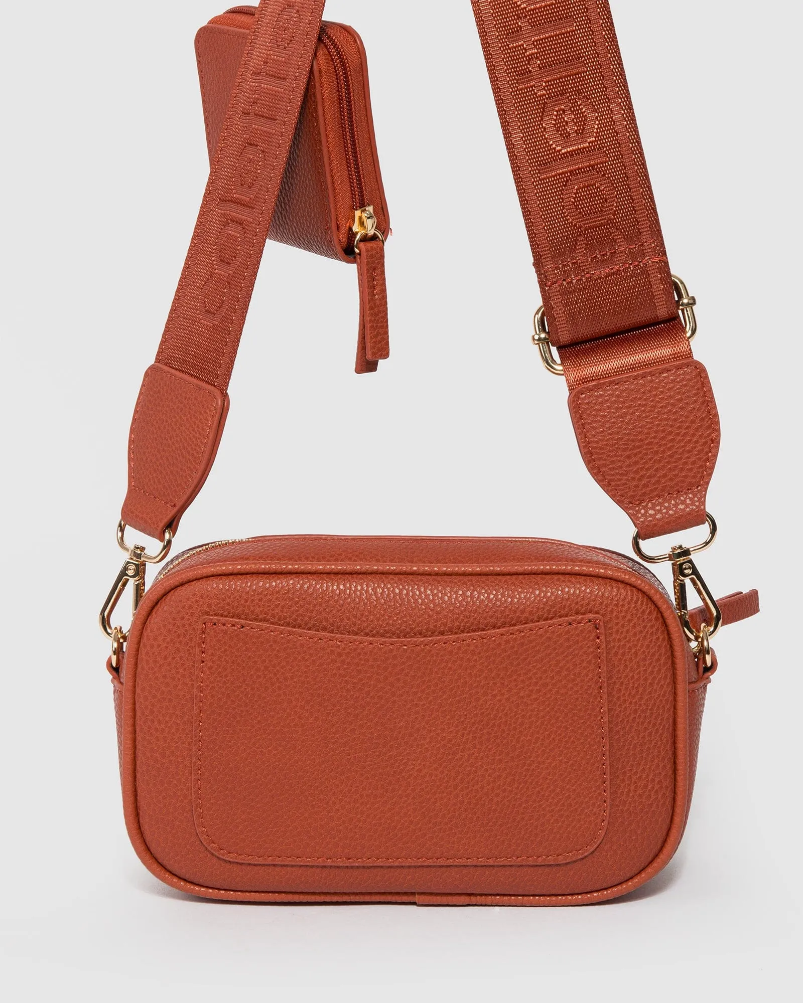 Orange And Gold Amalia Crossbody Bag