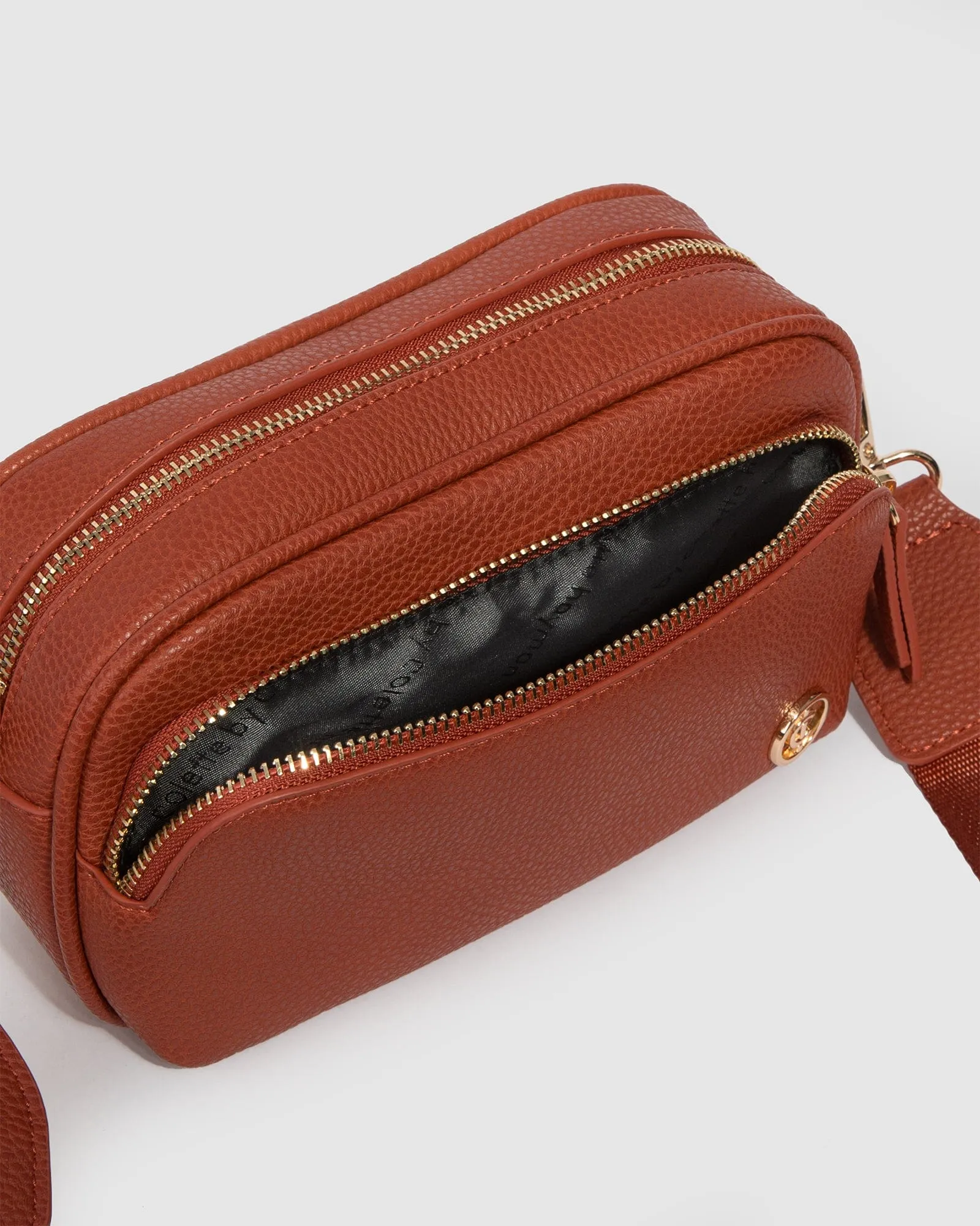 Orange And Gold Amalia Crossbody Bag