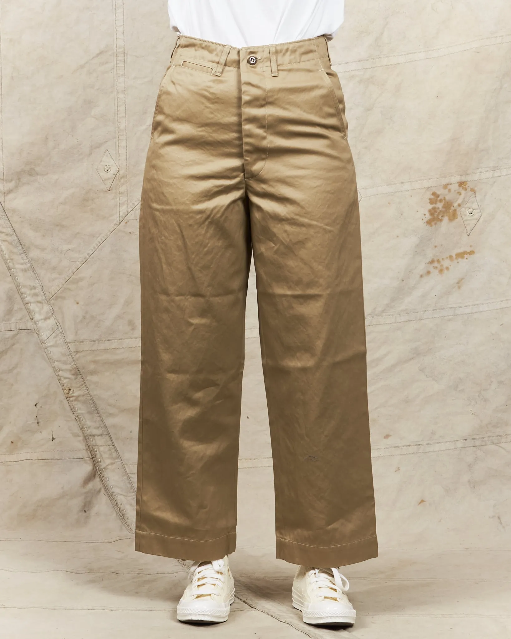 OrSlow V5361 Vintage Fit Army Trousers Khaki