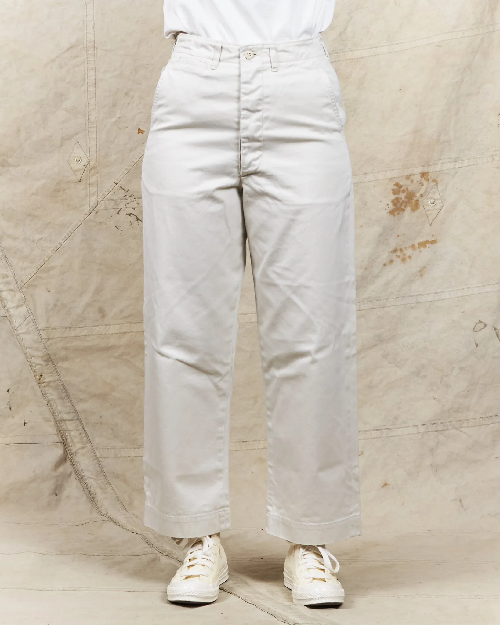 OrSlow Vintage Fit Army Trousers Ivory