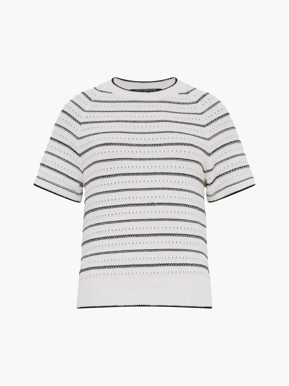 Oskie Winter White Short Sleeve Jumper