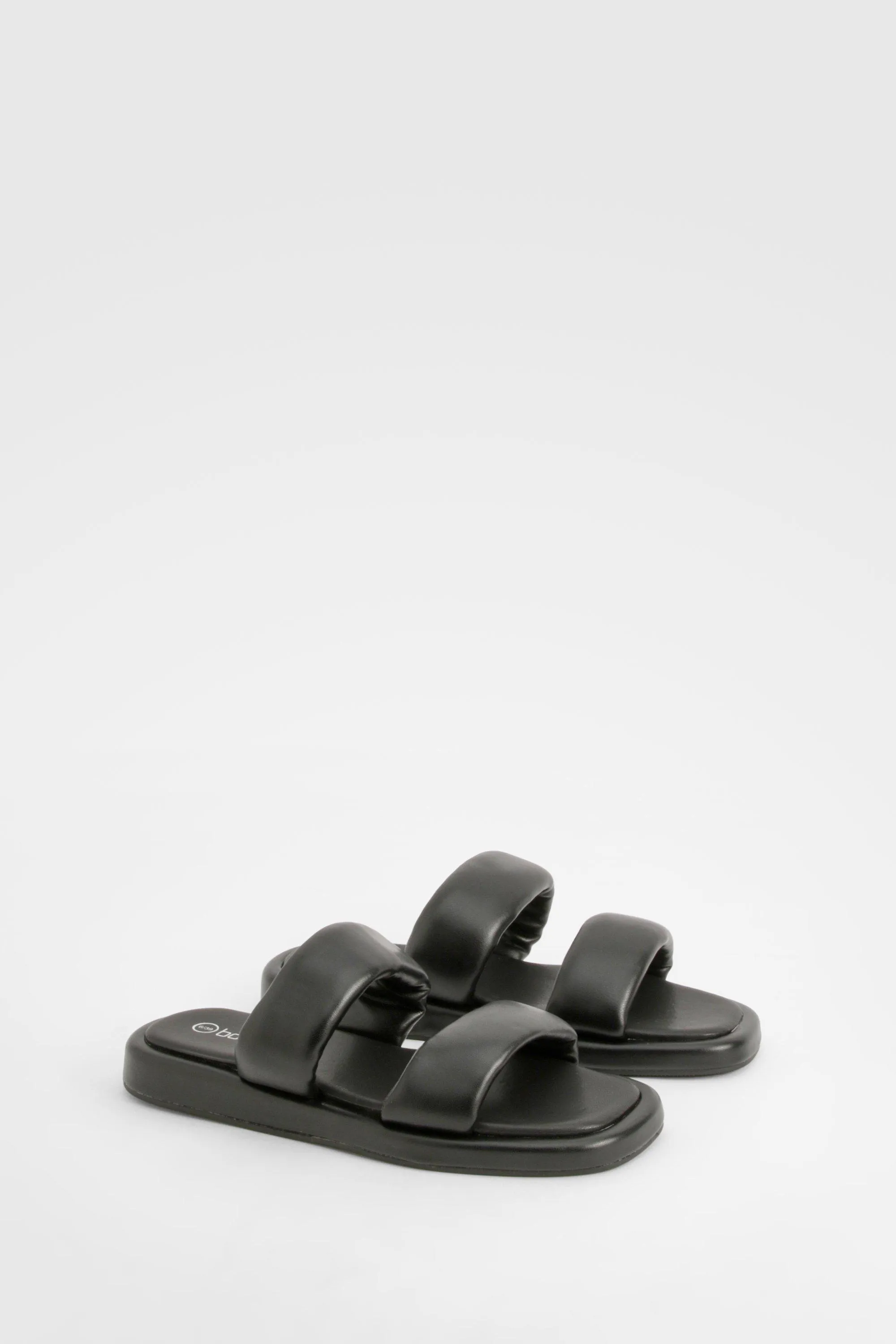 Padded Minimal Double Strap Slides