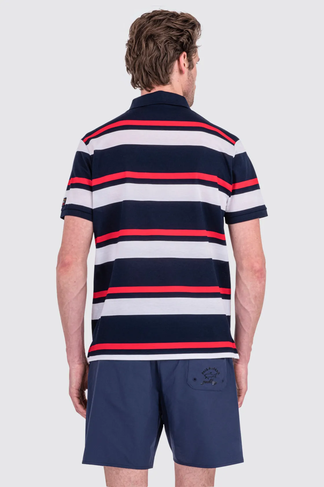 Paul & Shark Polo Navy Multi Stripe