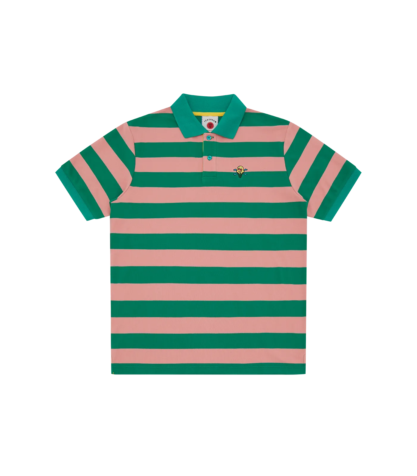 Pink Stripe Striped Polo