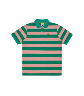 Pink Stripe Striped Polo