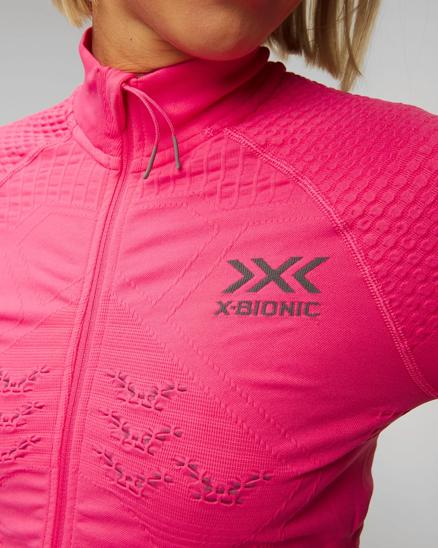 Pink women's transmission sweatshirt X-Bionic Energizer 4.0 ngwr16w23w-p005