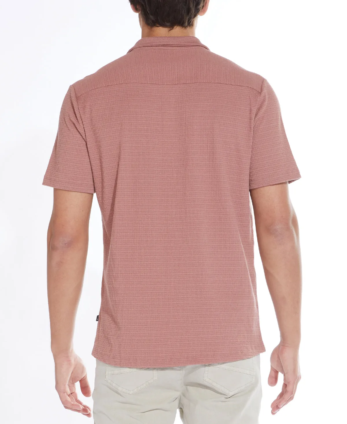 Plata Knit Resort Shirt in Clay